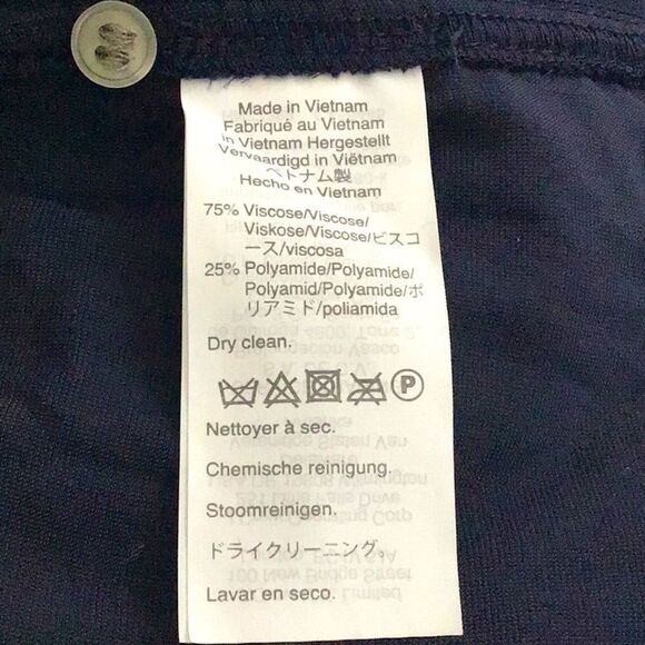 J. Crew Navy Blue Velvety Velour Button Up Pocket Chest Long Sleeve Shirt - Picture 16 of 16